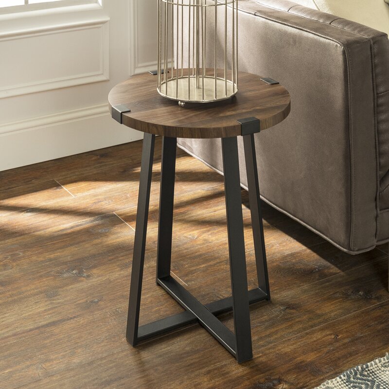 Enrique Cross Legs End Table