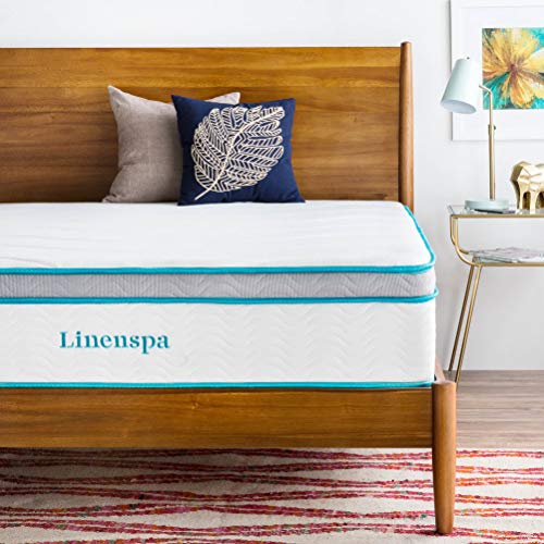 LINENSPA 12 Inch Gel Memory Foam Hybrid Mattress - Ultra Plush - Individually Encased Coils - Sleeps Cooler Than Regular Memory Foam - Edge Support - Quilted Foam Cover - California King