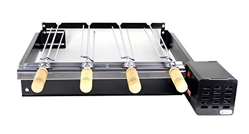 Brazilian Rotisserie BBQ Grill 4 Skewers Right Side Churrasqueira Giragrill 4 Espetos Lado Direito