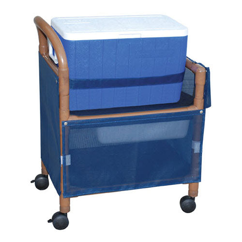 MJM Wood Tone Ice Cart with Skirt Cover-Panels