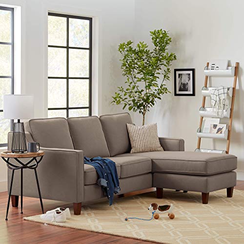 L-Shaped Sectional Sofa Set with Chaise Lounge and Storage Ottoman Living Room Furniture Set Sofa Couch for Home (Antique Grey)