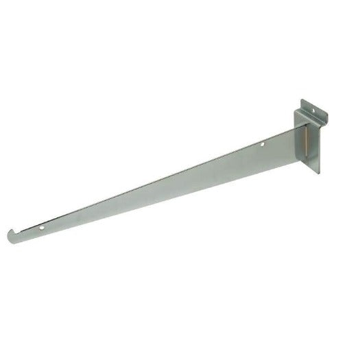 Econoco Shelf Brackets For Slatwall - Satin Chrome (48 Pcs. Per Carton)