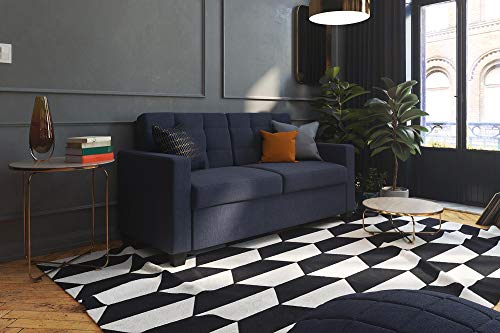 Signature Sleep Devon Sleeper Sofa with Mattress, Blue Linen, Full