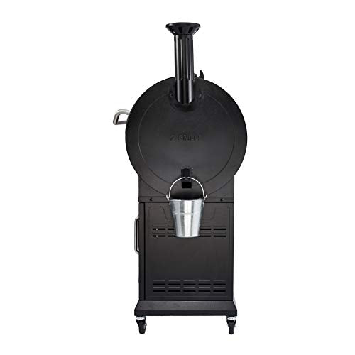 Z GRILLS ZPG-700D2 8 in 1 Wood Pellet Portable Steel Grill Smoker for Outdoor BBQ Cooking with Digital Temperature Control, Storage Area, and Grill Cover