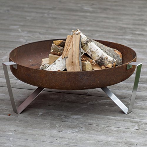 Curonian Agila Solid Steel Wood Burning Fire Pit