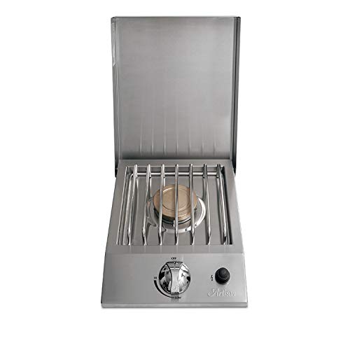 Al Fresco Artisan Built-in Single Drop-in Side Burner, Natural Gas (ART-SB1-NG)