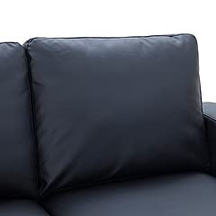 Sofa and Loveseat Sets Morden Style PU Leather Couch Furniture Upholstered 2 Seat Sofa Couch and Loveseat for Home or Office (Loveseat)