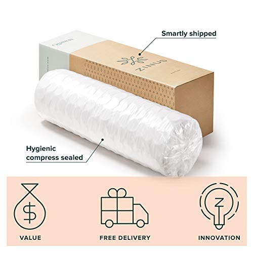 ZINUS 12 Inch Cooling Copper Adaptive Pocket Spring Hybrid Mattress/Moisture Wicking Cover/Cooling Foam/Pocket Innersprings for Motion Isolation/Mattress-in-a-Box, Full