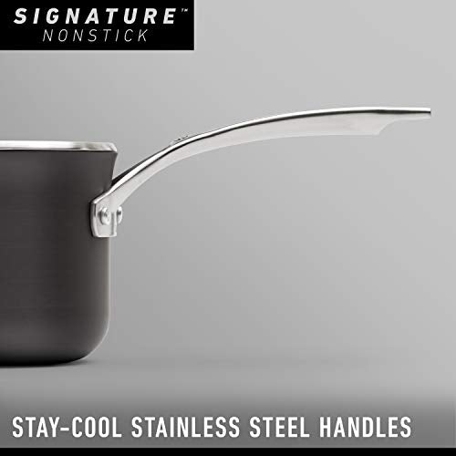 Calphalon Signature Hard-Anodized Nonstick Pots and Pans, 10-Piece Cookware Set