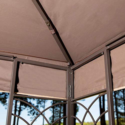 Sunjoy L-GZ798PST-E Regency Gazebo with Mosquito Netting
