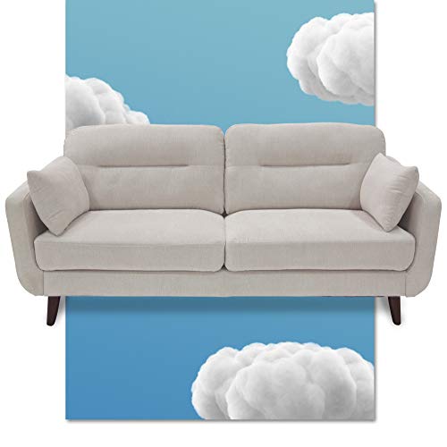 Serta Sierra Living Room Sofas Modern Design Microfiber Upholstered Couch Ideal for Smaller Spaces, 73