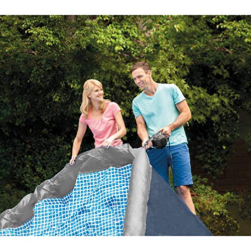 Intex 26165VM Easy Set 15-Foot x 42-inch Portable Inflatable Home Outdoor Above Ground Round Swimming Pool with Ladder, 1000 GPH Filter Pump, & Cover