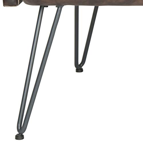 Safavieh Home Collection Johannes Mid-Century Modern Antique Brown Settee