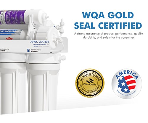 APEC Top Tier Supreme Certified Alkaline Mineral pH+ High Output 90 GPD 6-Stage Ultra Safe Reverse Osmosis Drinking Water Filter System (ULTIMATE RO-PH90)