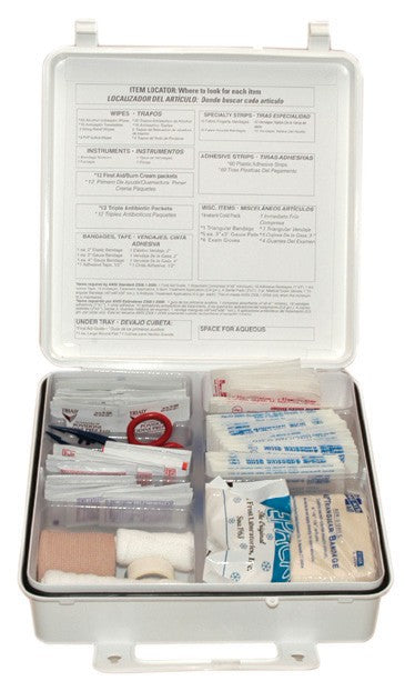 First Aid Only 50 Person First Aid Kit, Weatherproof Plastic Case (5 per order)