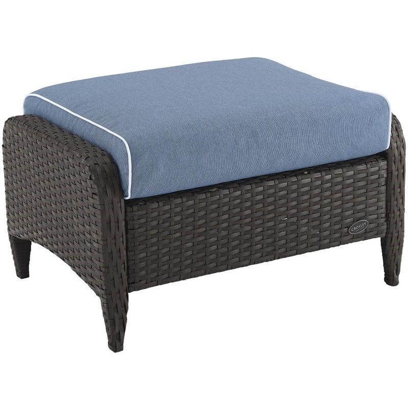 Outdoor Wicker Ottoman