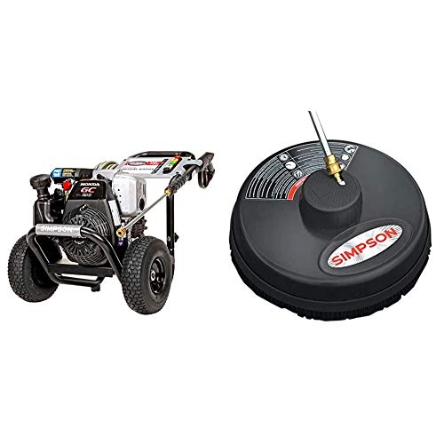 Simpson Cleaning MSH3125 MegaShot Gas Pressure Washer Powered by Honda GC190, 3200 PSI at 2.5 GPM, Black & 80165, Rated Up to 3700 PSI Universal 15