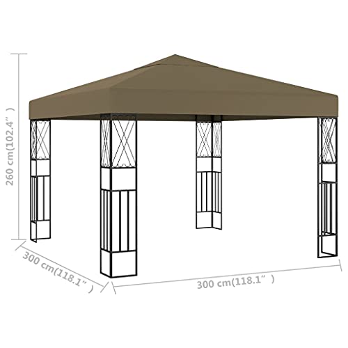 Heavy Duty Waterproof Canopy Event Tent Outdoor Gazebo Party Wedding Tent, Sturdy Shelter, Economical Pergolas, 118.1