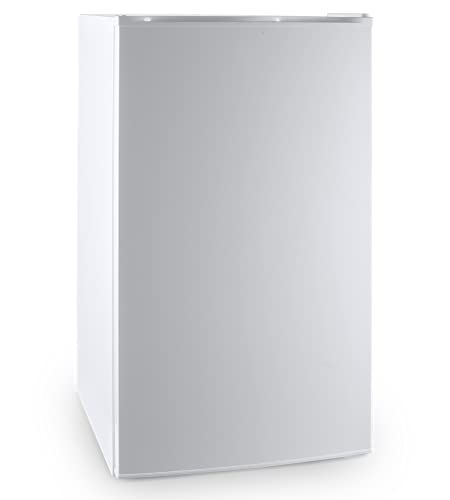 Northair Upright Freezer - 4.8 Cu Ft with Shelves - Reversible Door Hinge and Adjustable Feet - Quiet Mini Freezer - White