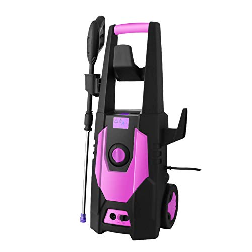 mrliance Electric Pressure Washer 3600 PSI 2.6 GPM Power Washer 1800W Pressure Washer with 4 Nozzles, Soap Bottle,Brush for Washing Car,Patio,Driveway,Garden (Pink)