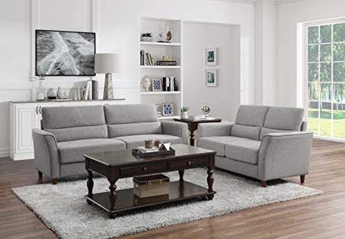 Lexicon Willow Living Room Loveseat, Gray
