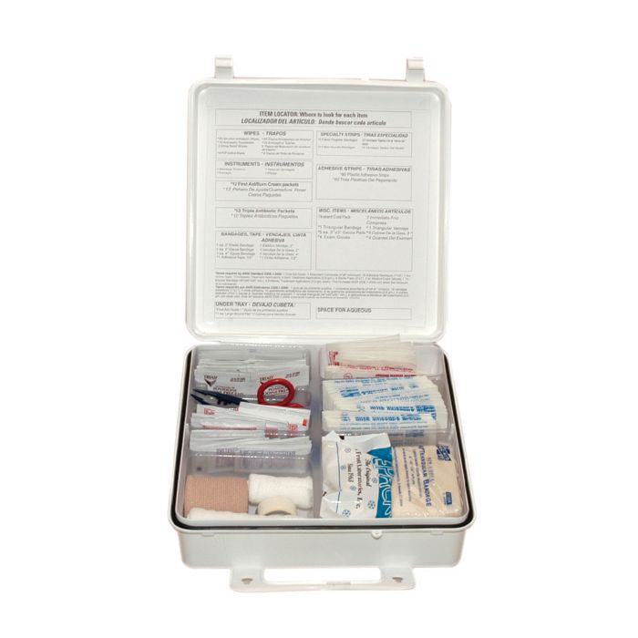 First Aid Only 50 Person OSHA First Aid Kit, Plastic Case, Custom Logo (Case of 48)