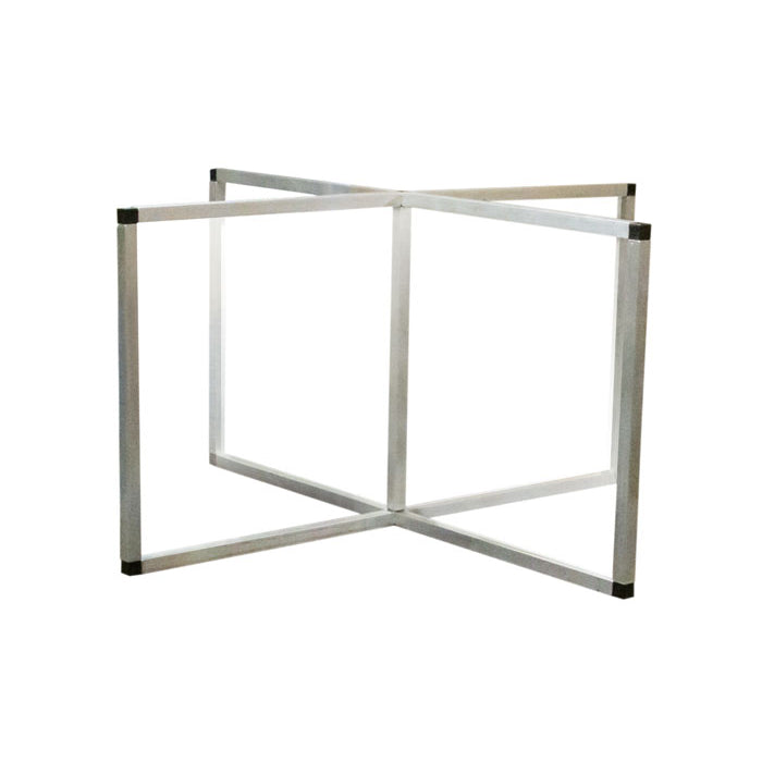 Justrite 4' X 4' Round Table Top Workspace Cough And Sneeze Guard, PVC In Aluminum Frame