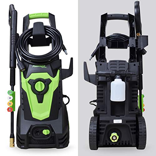 PowRyte Elite Electric Pressure Washer, Power Washer, 4 Different Pressure Tips, Foam Cannon, 4000 PSI 3.0 GPM Best for Cleaning Car, Home, Driveway, Deck