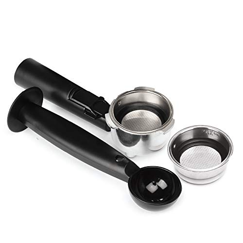 Espresso Machine & Cappuccino Maker with Milk Steamer- 15 Bar Pump, 7 Pc All-In-One Barista Bundle Set w/ Built-in Frother (Inc: Coffee Bean Grinder, Milk Frothing Cup, Tamper & 2 Cups), 1350W (Red)