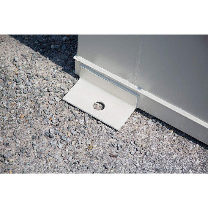 Justrite 4-Hour Fire-Rated Outdoor Safety Locker, 6-Drum, Explosion Relief Panels