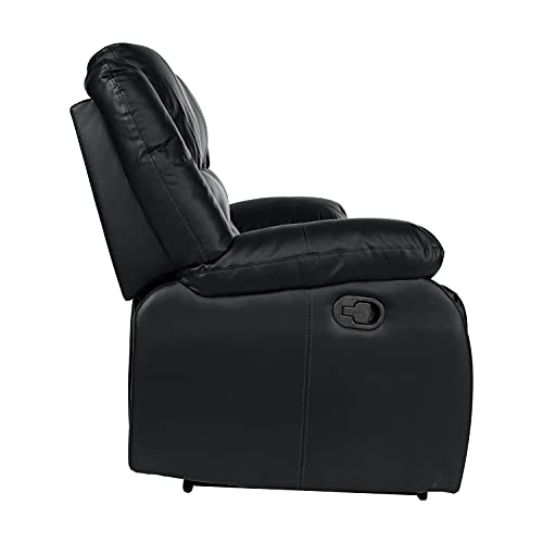 Lexicon Azrael Faux Leather Double Manual Reclining Sofa, 82