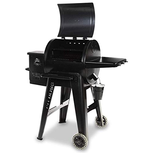 PIT BOSS PB550G Wood Pellet Grill with Cover and Folding Front Shelf Included, 550 sq in, Black