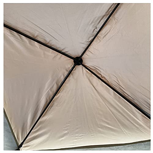 ZCM-JSDTWS Gazebo Tent,Patio Gazebo Canopy Iron Hardtop Gazebos with Mosquito Net and Curtains, Outdoor Gazebos with Aluminum Frame for Garden, Courtyard, Lawn