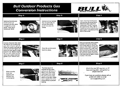 BBQ Grill Bull Conversion Kit NAT to LP 12468 OEM