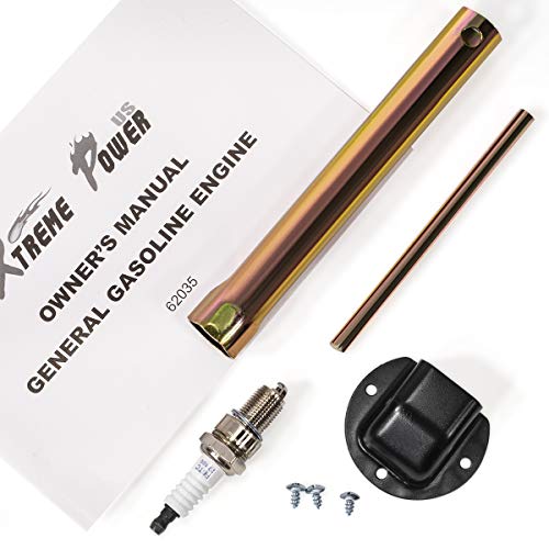 XtremepowerUS 62035 Industrial 15HP 4-Stroke Gas Horizontal OHV Grade Gasoline Recoil Start GoKart Log Splitter Lifan Engine EPA Carb, Black