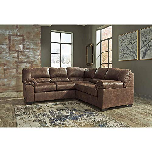 Signature Design by Ashley - Bladen Contemporary Left Arm Facing Sofa - Sectional Component Only, Coffee
