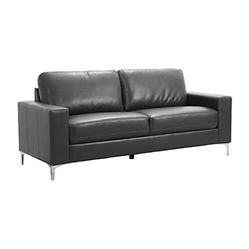 Lexicon Maysville Leather Gel Match Track Arm Sofa, 79.5