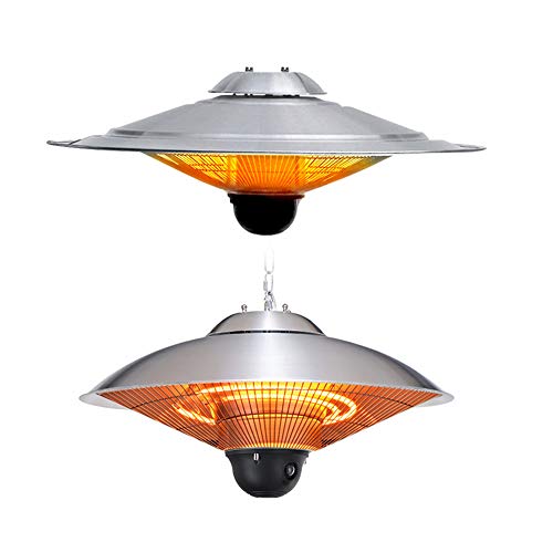 Garden Halogen Patio Heater, Electric Infrared Heater Hanging Lamp Ceiling Heater, 1500w IP44 30㎡Infrared Heater Electric Hanging Patio Heater