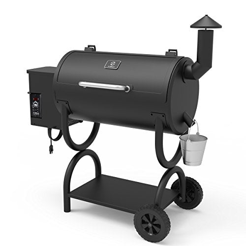 Z GRILLS Wood Pellet Grill Holiday 8-in-1 BBQ Smoker with PID Controller for Outdoor Cooking 550SQIN Barbecue Area 10LB Hopper