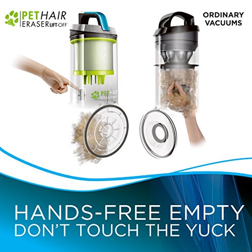 Bissell Pet Hair Eraser Lift Off Bagless Upright Vacuum, 20874, Blue