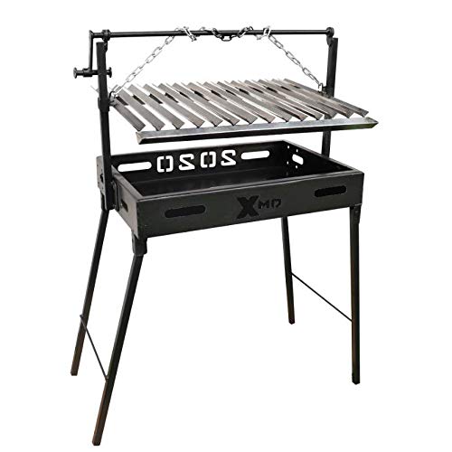Portable Charcoal Grill, Argentine Stainless Steel Grill Style
