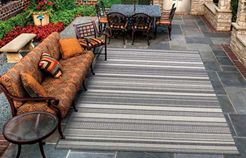 Couristan Recife Gazebo Stripe Indoor/Outdoor Area Rug, 8'6