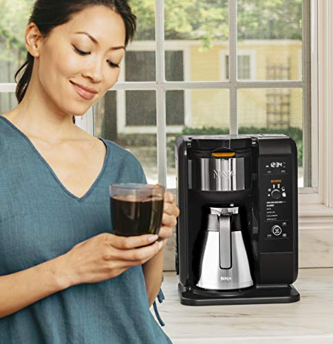 Ninja CP307 Hot and Cold Brewed System, Auto-iQ Tea and Coffee Maker with 6 Brew Sizes, 5 Brew Styles, Frother, Coffee & Tea Baskets with Thermal Carafe