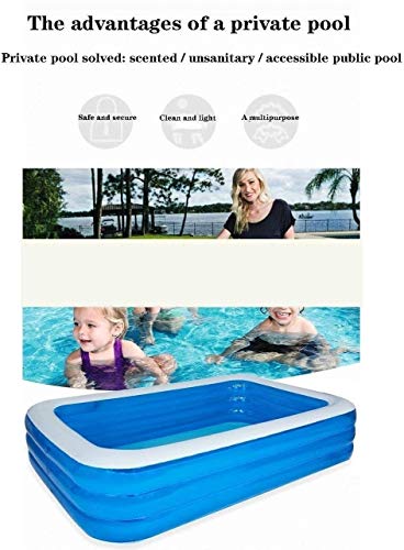 YYDD Inflatable Swimming Pool Home Bathtub Indoor Toy Pool, Thick Wear-Resistant Cold-Resistant PVC Material Suitable for Outdoor Summer Family Playing Water (Size : 210cm)