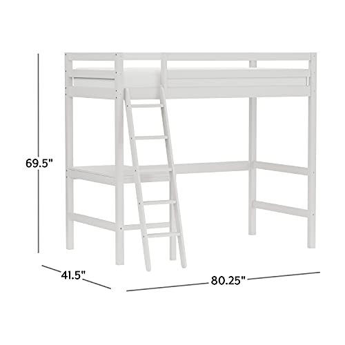 Hillsdale Caspian Twin Loft Bed, White