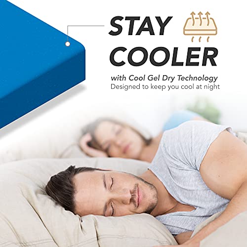 DynastyMattress Cool Breeze 12-Inch Gel Memory Foam Mattress, Queen