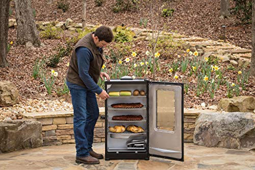 Masterbuilt MB20071619 Mes 140s Digital Electric Smoker, 40” Black + Window
