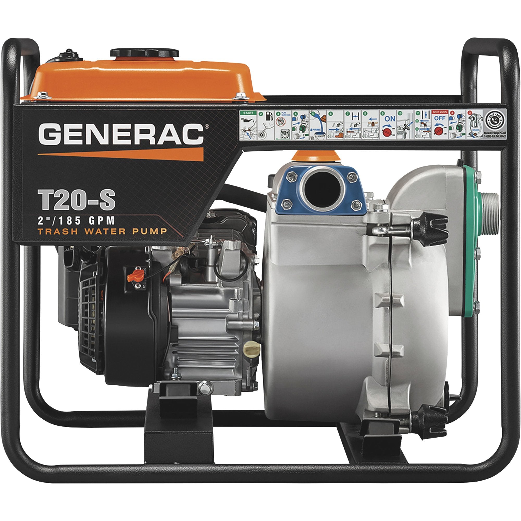 Generac 6920 T20-S 185 GPM 211cc  2