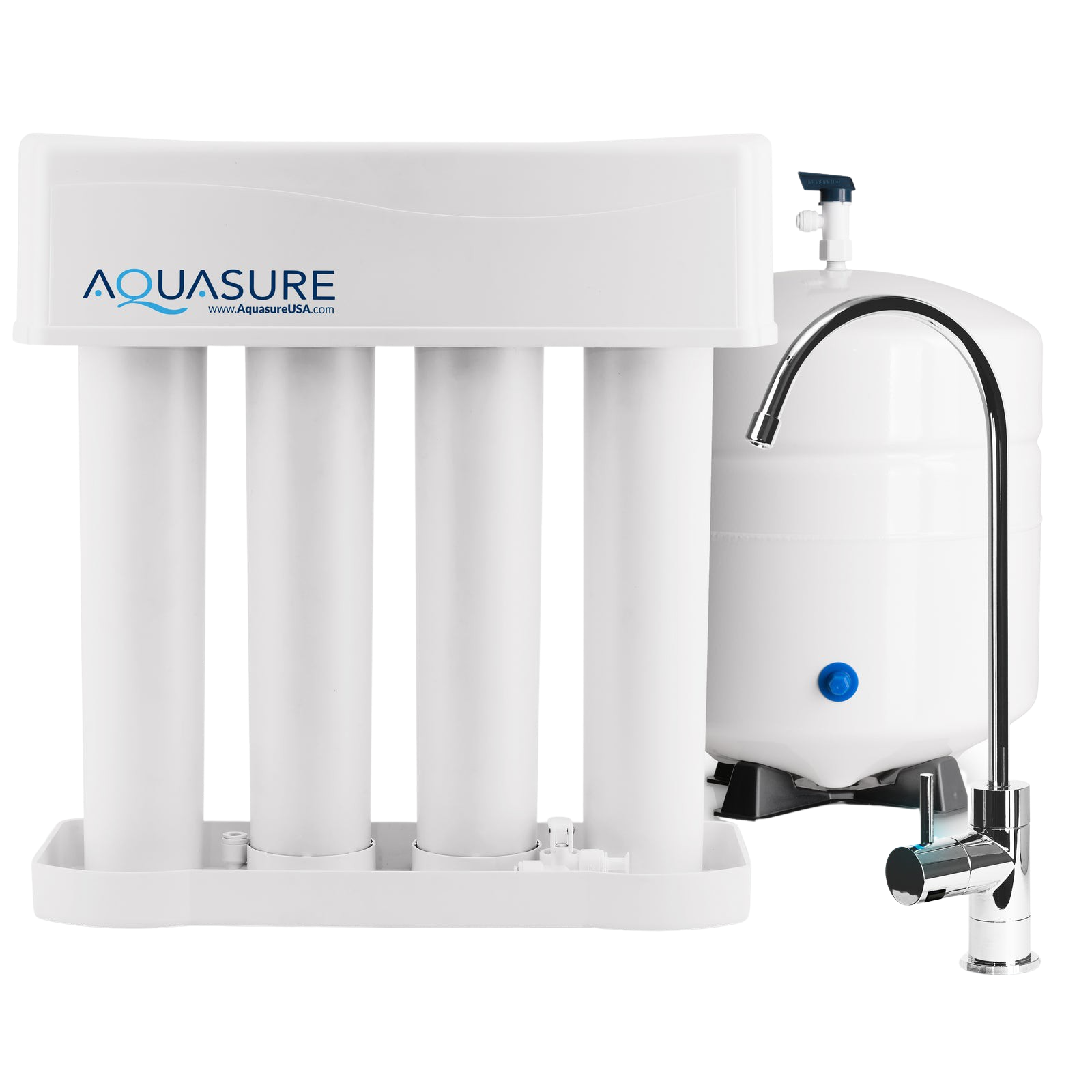 Aquasure AS-PR100P Premier Pro Reverse Osmosis Water Filtration System With LED Faucet Indicator New