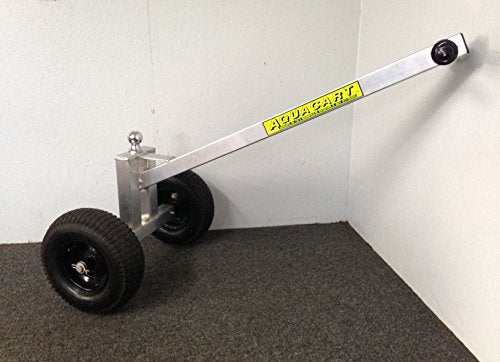 Aquacarts Heavy Duty Trailer Dolly helps move trailers easier, aluminum frame, stainless steel axles & pneumatic tires